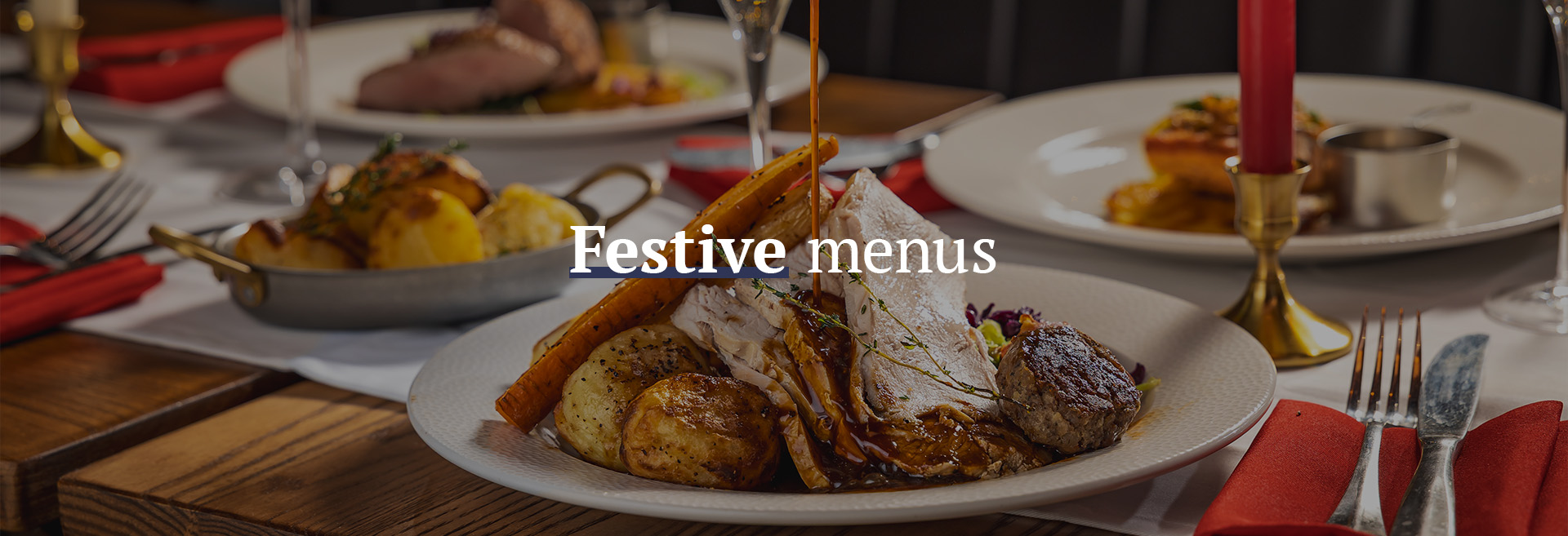 Christmas menu at The Bull